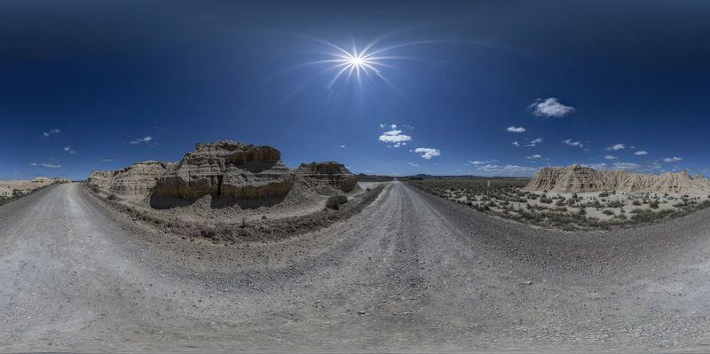 Bardenas Reales: A Mountain Canyon in Navarre, Spain HDRi Maps and ...