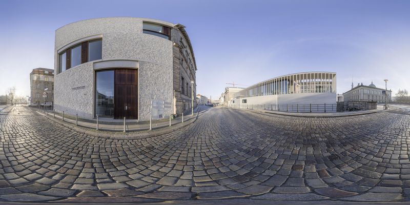 Berlin Cityscape: Urban Marvels under Clear Skies HDRi Maps and Backplates