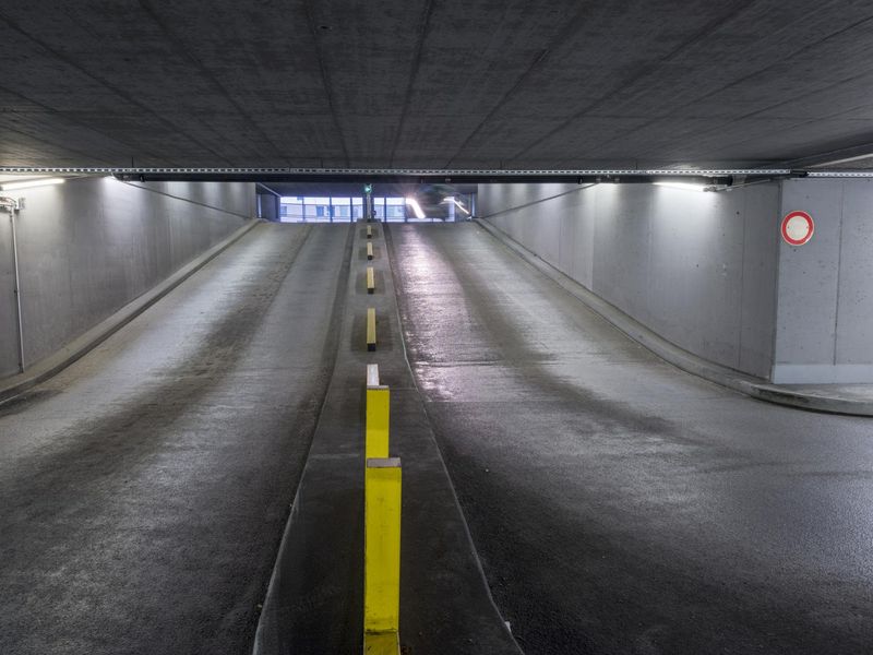 Berlin Cityscape: Road with Parking Lot HDRi Maps and Backplates
