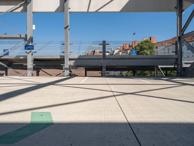 Empty Parking Lot in Berlin HDRi Maps and Backplates