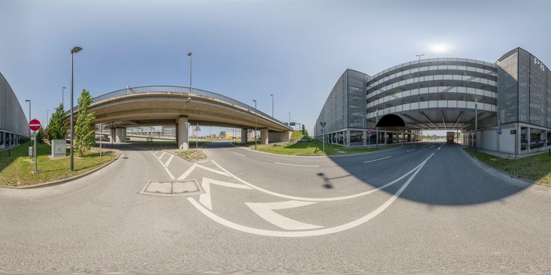 Berlin, Germany: Road and Highway Junction HDRi Maps and Backplates
