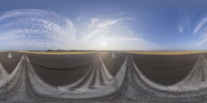 Street View in Berlin, Germany: An Empty Parking Lot HDRi Maps and ...