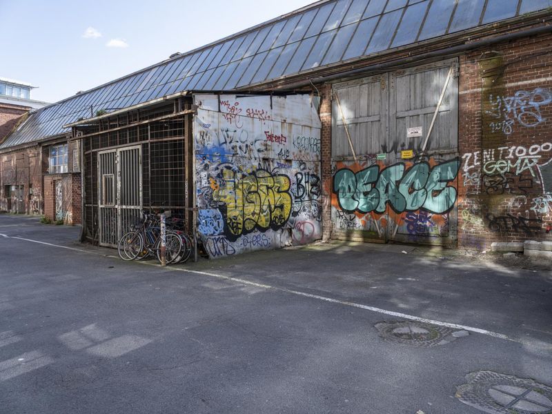 Berlin, Germany: Urban Streets and Graffiti Art HDRi Maps and Backplates