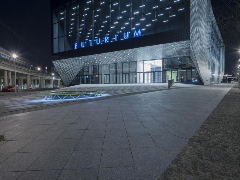 Night Cityscape of Berlin Metropolitan Area HDRi Maps and Backplates