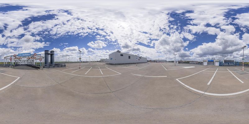 Berlin Parking Lot with Clouds: A Modern Urban Design HDRi Maps and ...