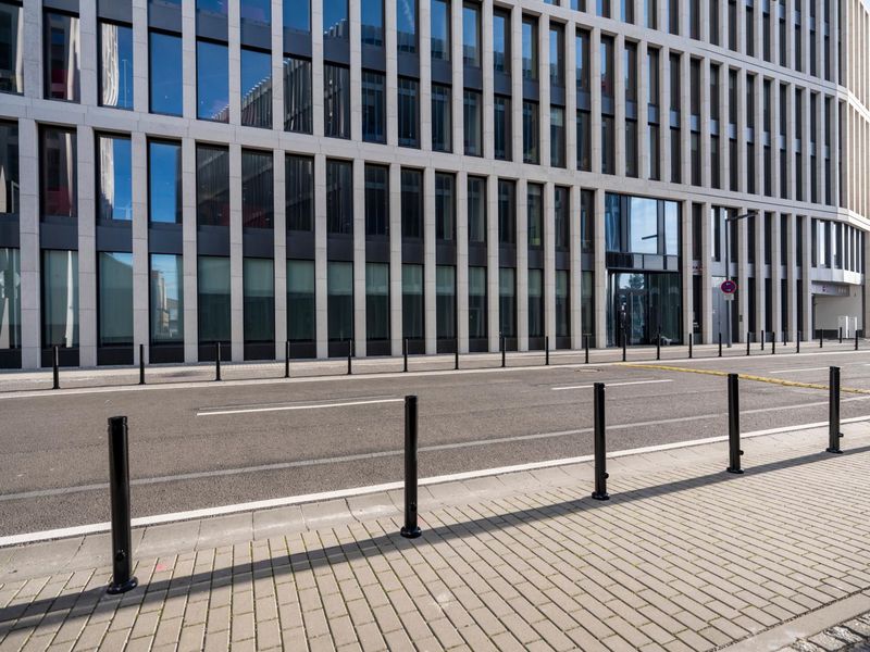 Berlin Road: Asphalt and Modern Architecture HDRi Maps and Backplates