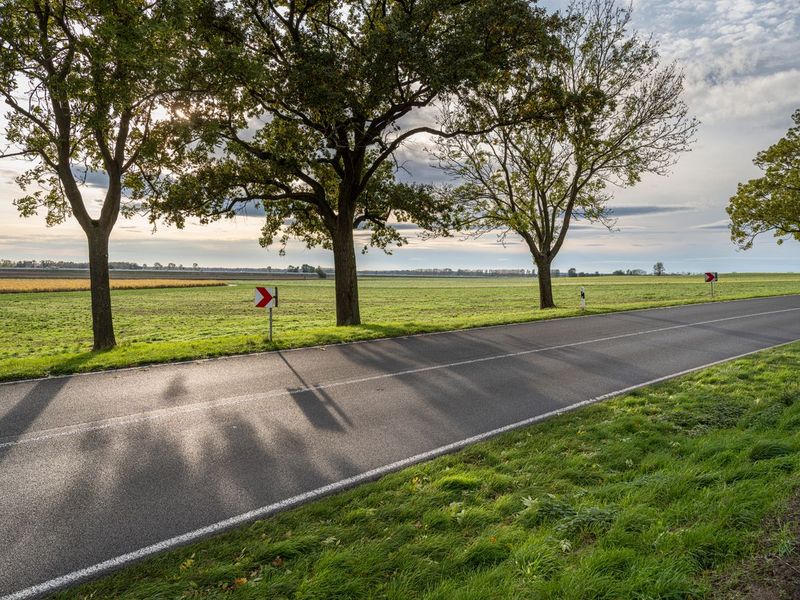 Berlin Road in Germany Autumn Landscape HDRi Maps and Backplates