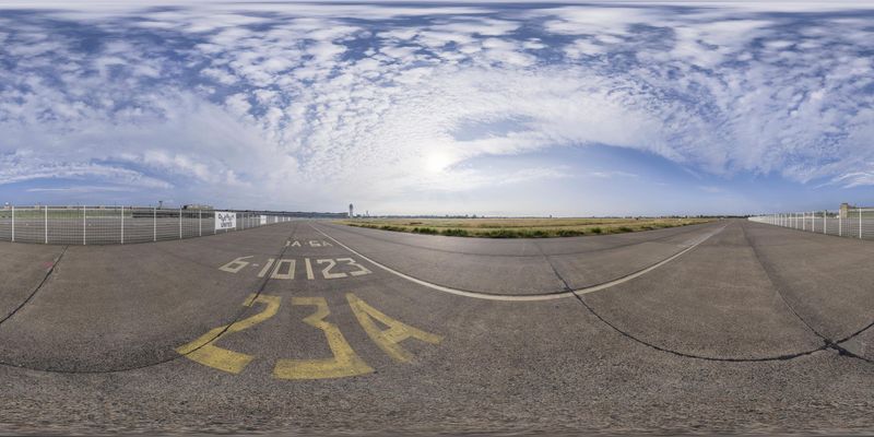Tempelhof Airport: Urban Design in Berlin HDRi Maps and Backplates