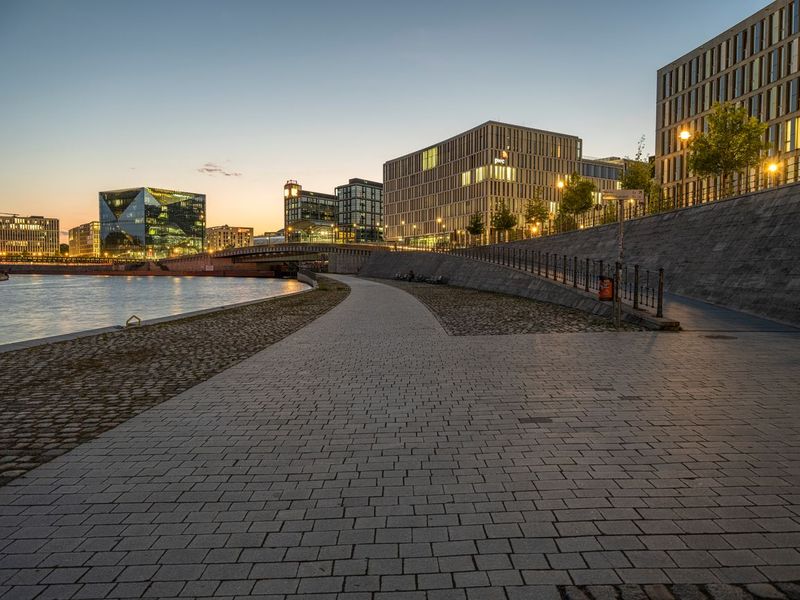 Berlin's Urban Design: Modern Architecture at Dawn HDRi Maps and Backplates