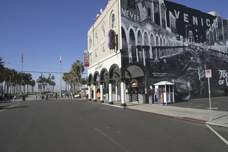 Black and White Building Graffiti in Downtown HDRi Maps and Backplates