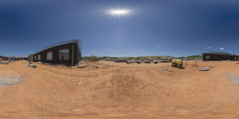 Rural Landscape with Clear Sky and Open Space HDRi Maps and Backplates