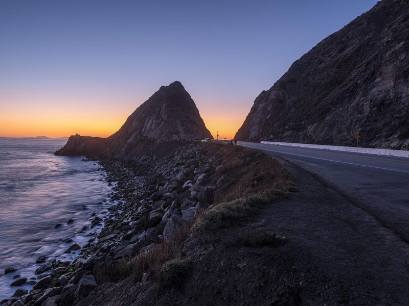 California Coastal Landscape at Dawn with Ocean View HDRi Maps and ...