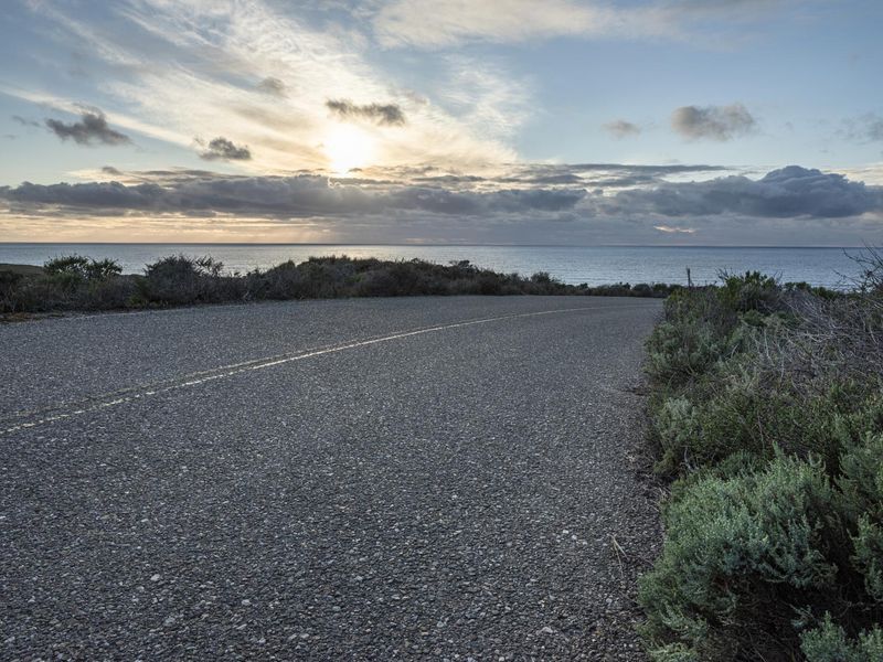 California Coastal Sunrise Road to the Ocean HDRi Maps and Backplates