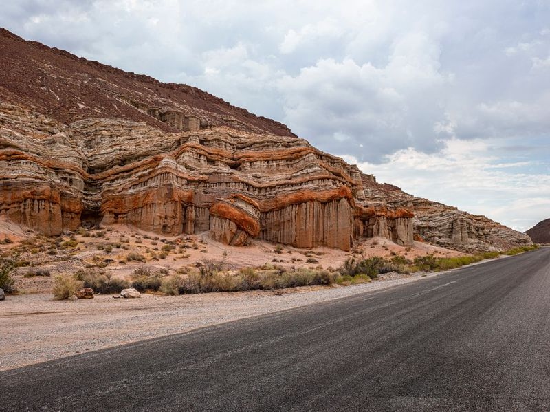 California Dawn: Road Through the Desert Mountains HDRi Maps and Backplates