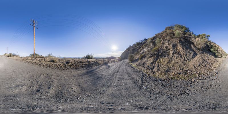 California Landscape: Mountain View and Skyline HDRi Maps and Backplates