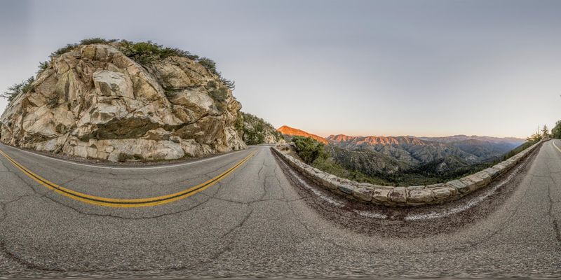 California Mountain Road: A Breathtaking Aerial View HDRi Maps and ...