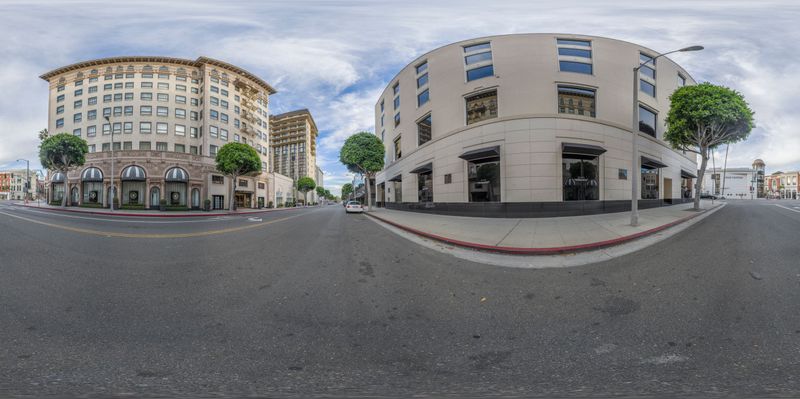 California Urban City: Tall Buildings and Lush Trees - HDRi Maps and ...