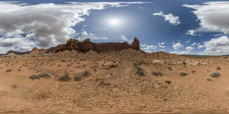 Capitol Reef, Utah: An Open Space HDRi Maps and Backplates