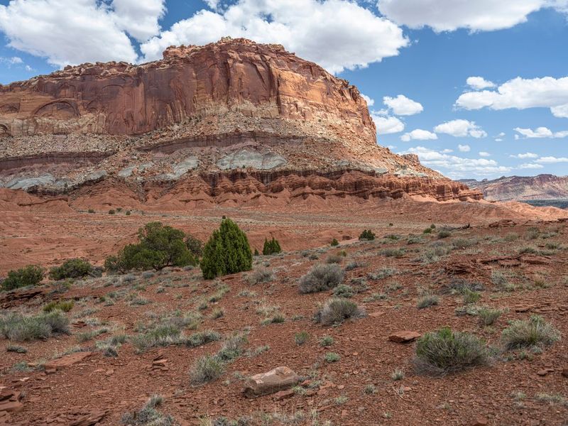 Capitol Reef, Utah: Open Space and Clouds - HDRi Maps and Backplates