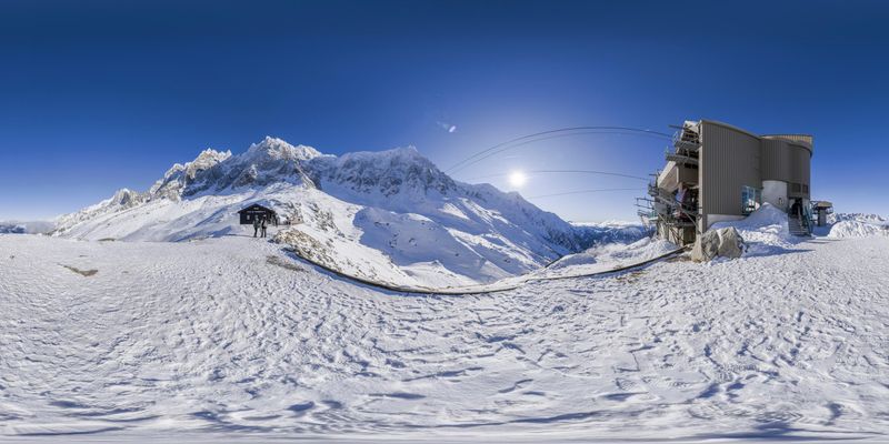 Winter Wonderland in the French Alps HDRi Maps and Backplates