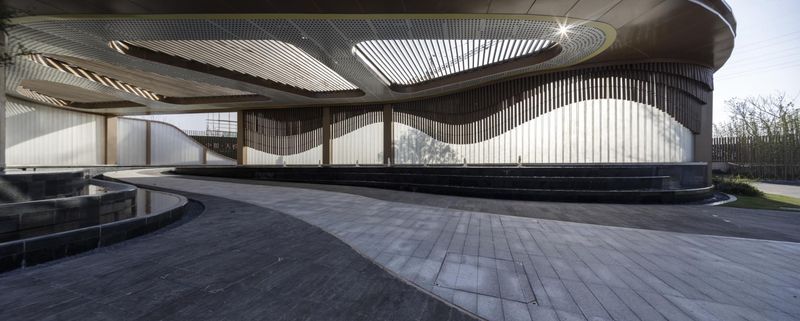 China Residential Building with Unique Curved Architecture HDRi Maps ...