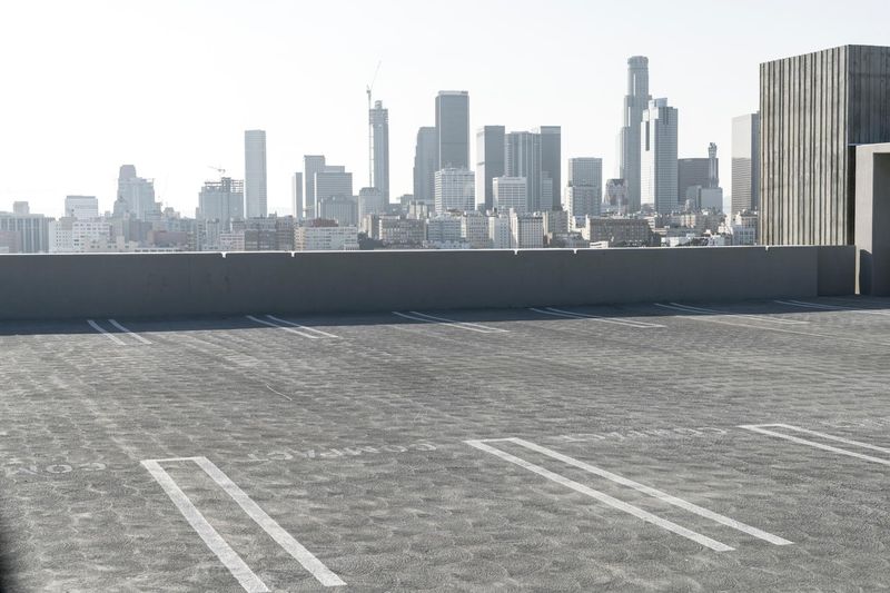 City Parking Lot in Urban Metropolis HDRi Maps and Backplates