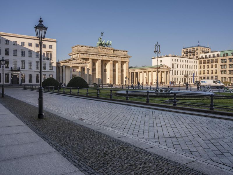 City Roads and Architecture in Berlin, Germany HDRi Maps and Backplates