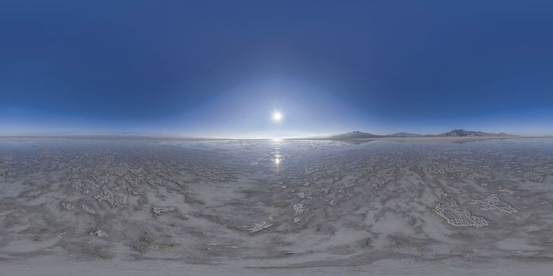 Clear Skies Over Salt Lake, Utah HDRi Maps and Backplates