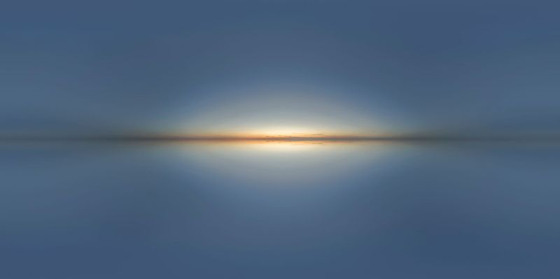 Clear Sky at Dawn: The Expansive Open Space HDRi Maps and Backplates