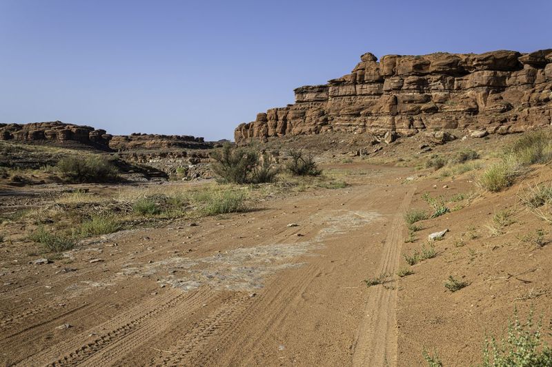 Clear Sky over Lockhart Road in Utah HDRi Maps and Backplates