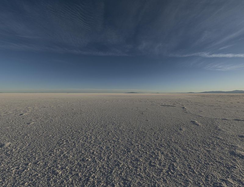 Clear Sky on Snowy Field in Utah Desert HDRi Maps and Backplates