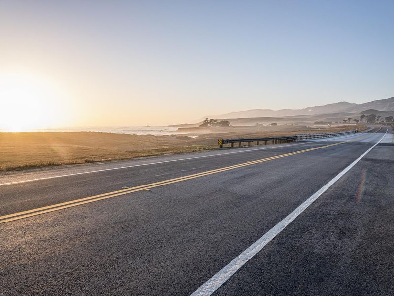 Coastal Landscape at Dawn in California, USA HDRi Maps and Backplates