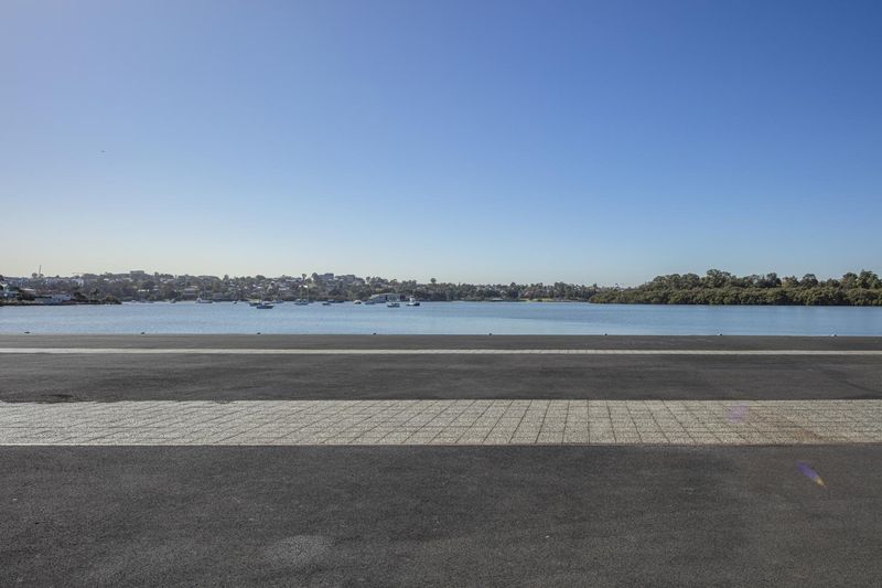Coastal Landscape with Open Space, Road, and Trees HDRi Maps and Backplates