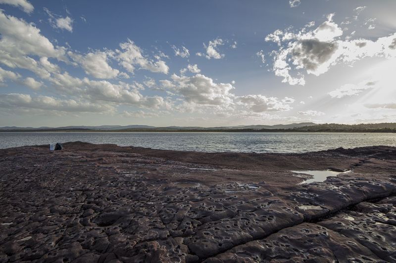 Coastal Landscape: Sunrise Over the Ocean HDRi Maps and Backplates