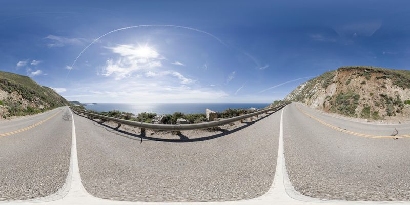 Coastal Road with Ocean View: A Journey through the Highlands HDRi Maps ...