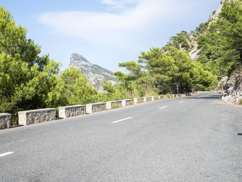 Coastal Road in Spain with Beautiful Landscape HDRi Maps and Backplates
