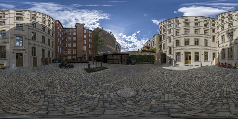 Cobblestone Residential Area: Urban Design in Europe HDRi Maps and ...