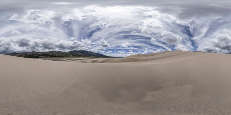 Colorado's Desert Day: Gloom and Grey Sky HDRi Maps and Backplates