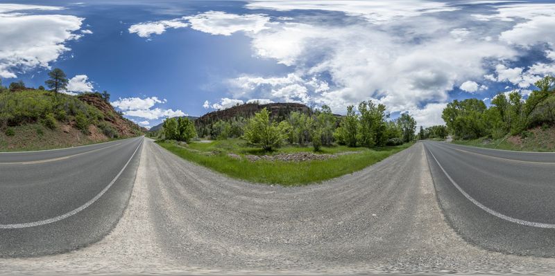 Colorado Landscape: Road Through the Mountains HDRi Maps and Backplates