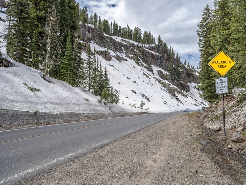 Colorado Landscape: A Road Covered in Snow HDRi Maps and Backplates