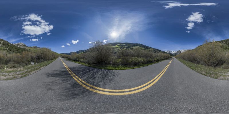 Colorado Mountain Landscape: Winter Day Views HDRi Maps and Backplates