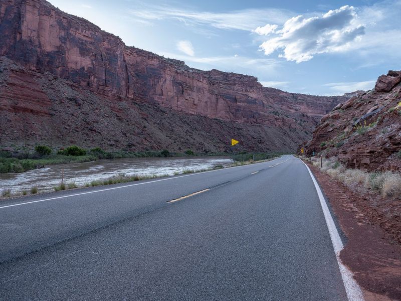 Road Through the Landscape of the Colorado River Canyon HDRi Maps and ...
