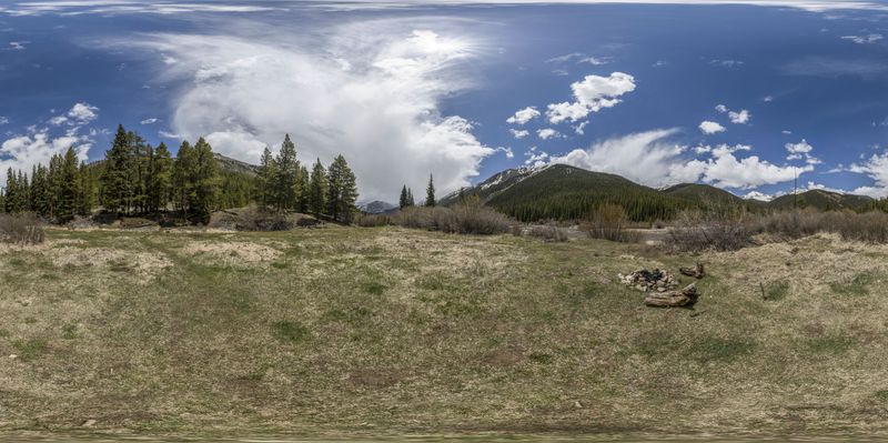 Colorado River and Forest Landscape HDRi Maps and Backplates