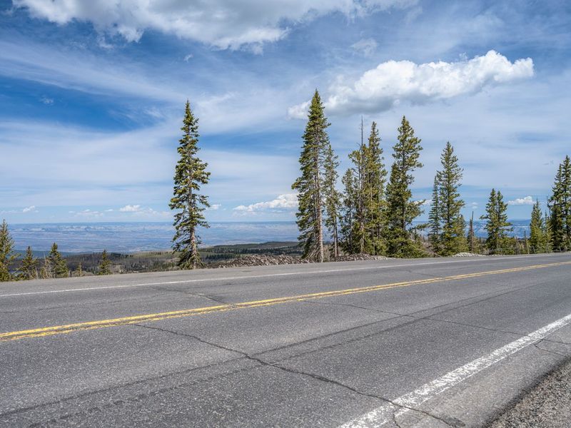 Colorado, USA: A Scenic Landscape Road with Clouds HDRi Maps and Backplates