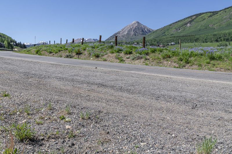 Crested Butte Colorado Road Through Mountain Field HDRi Maps and Backplates