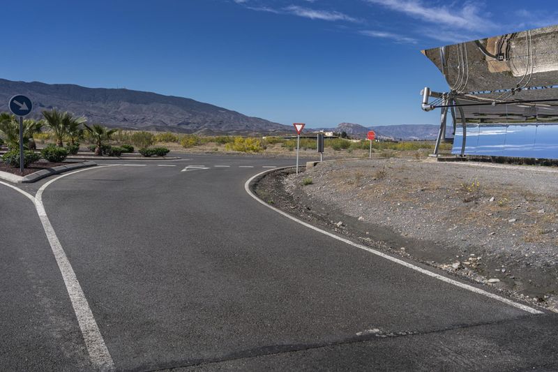 Curved Road in Tabernas, Spain HDRi Maps and Backplates