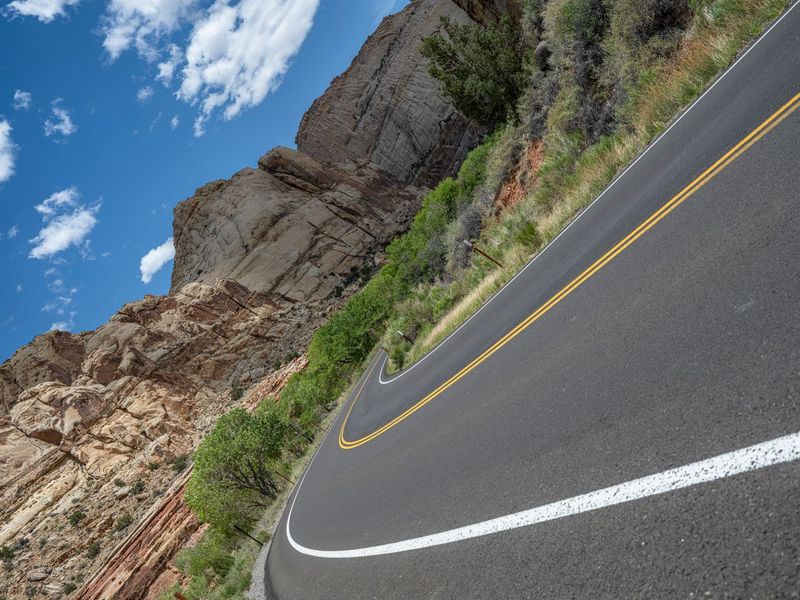 Curved Road in Utah, USA HDRi Maps and Backplates