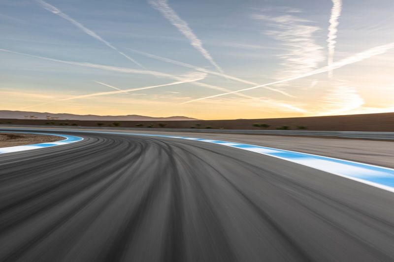 Curving Asphalt Road in the USA HDRi Maps and Backplates