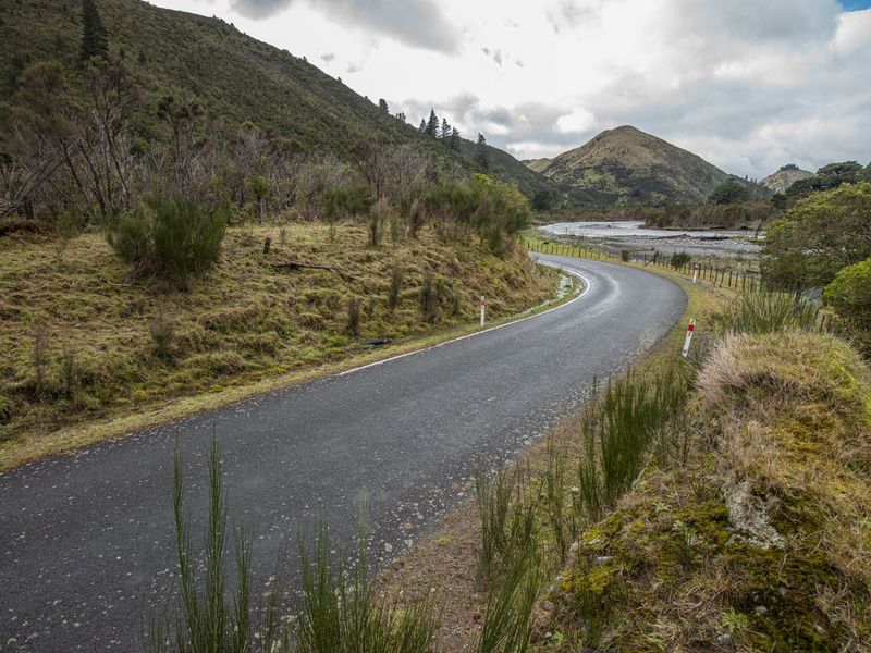 Curvy Asphalt Road Through Highlands with Mountain Views HDRi Maps and ...