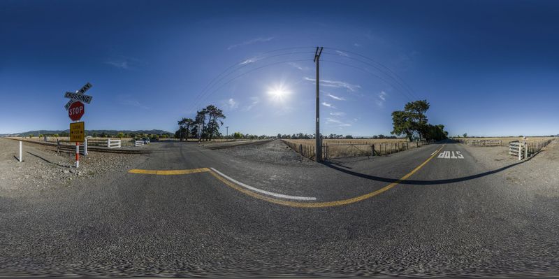 Scenic Rural Landscape with Open Fields and Clear Sky HDRi Maps and ...